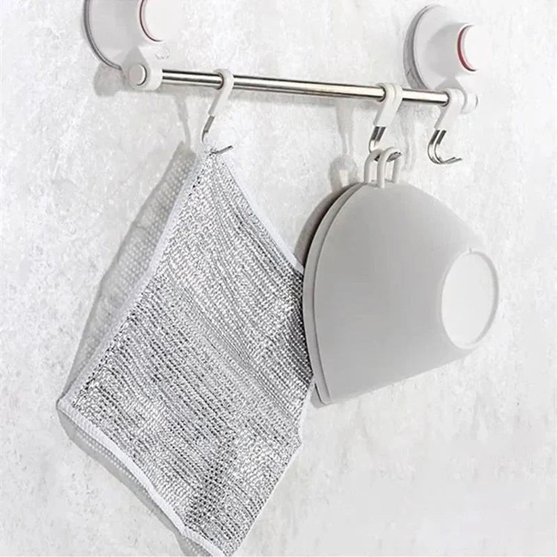 Multipurpose Wire Dishwashing Rags for Wet and Dry (Pack of 10)