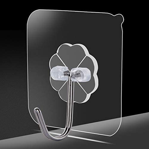 Reusable Adhesive Wall Hooks (Pack of 10 Pc)