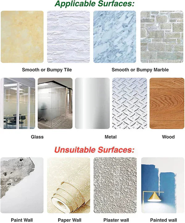 Reusable Adhesive Wall Hooks (Pack of 10 Pc)