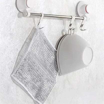 Multipurpose Wire Dishwashing Rags for Wet and Dry (Pack of 10)