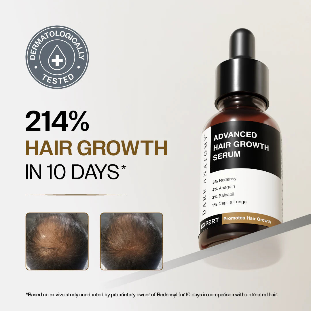 Advanced Hair Growth Serum with Redensyl, Rosemary, Korean Rice Water